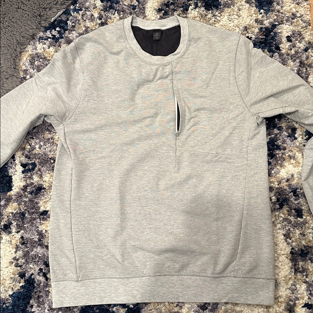 Lululemon Athletica Heather Gray Crewneck